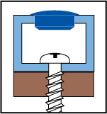 10mm Holefix Caps will also get excellent grip in metal and plastic profiles