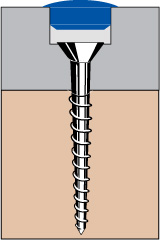 10mm Holefix caps can be used to conceal fixings in timer and board products