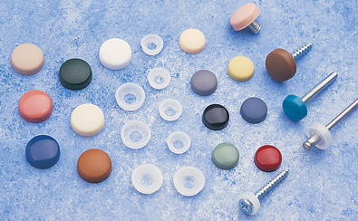 PLASTIC DOME SCREW COVER SNAP CAPS & WASHERS 3 SIZES 96 COLOURS 1000 PCS 