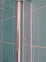 Chrome Snap-Cap on Shower Frame